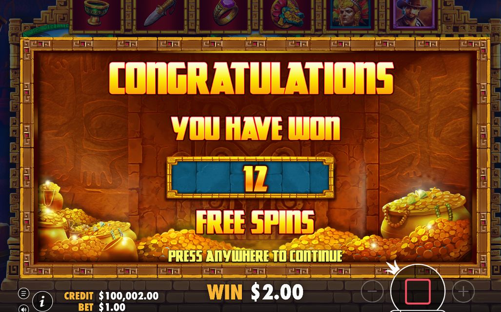 Free Spins nach Retrigger durch drei oder mehr SCATTER